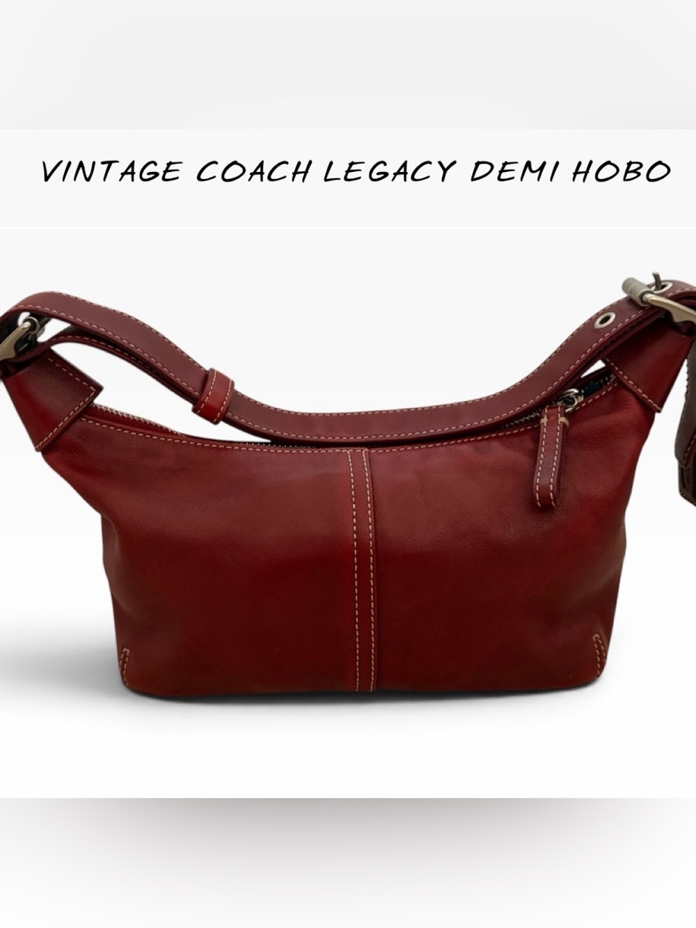 Vintage coach legacy Demi hobo cherry, red leather bag